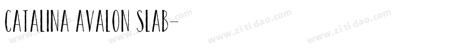 Catalina Avalon Slab字体转换